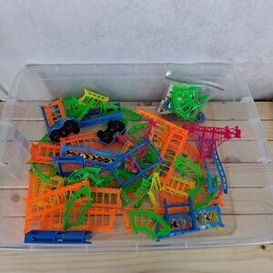 Speedway Wonder Race Tracks Mixed Lot -  tracks, bridges, supports, +2 cars